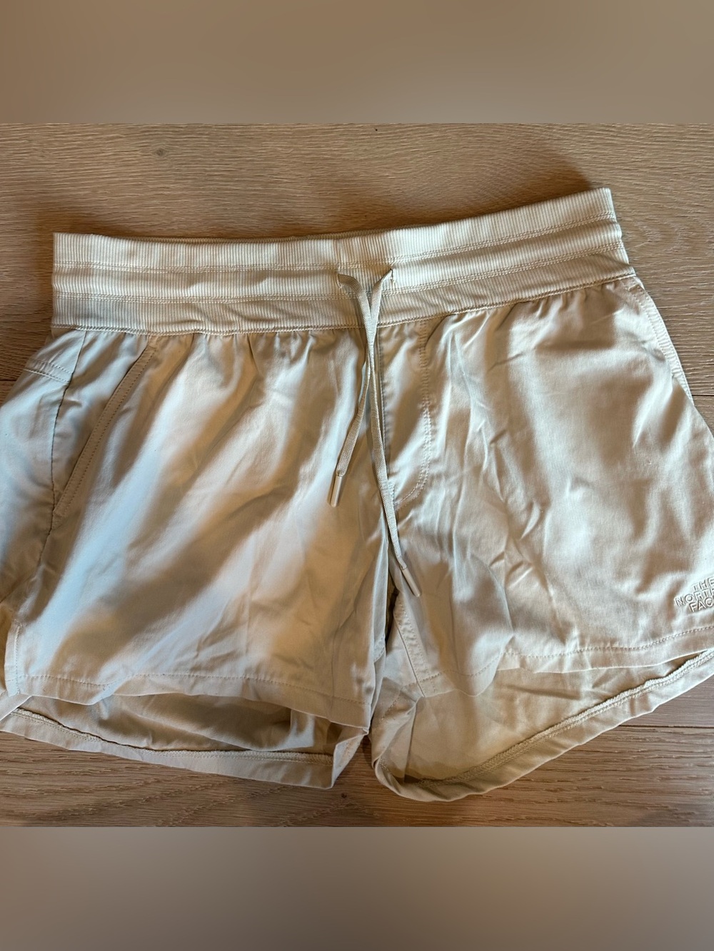 The North Face Women's Light Beige Elastic Waist Shorts